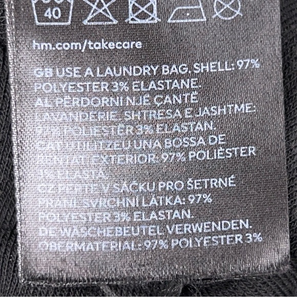 Small Divided H&M Black Floral Crop Top Tank Pink Green Ribbed Lace Trim Stretch - Picture 13 of 13